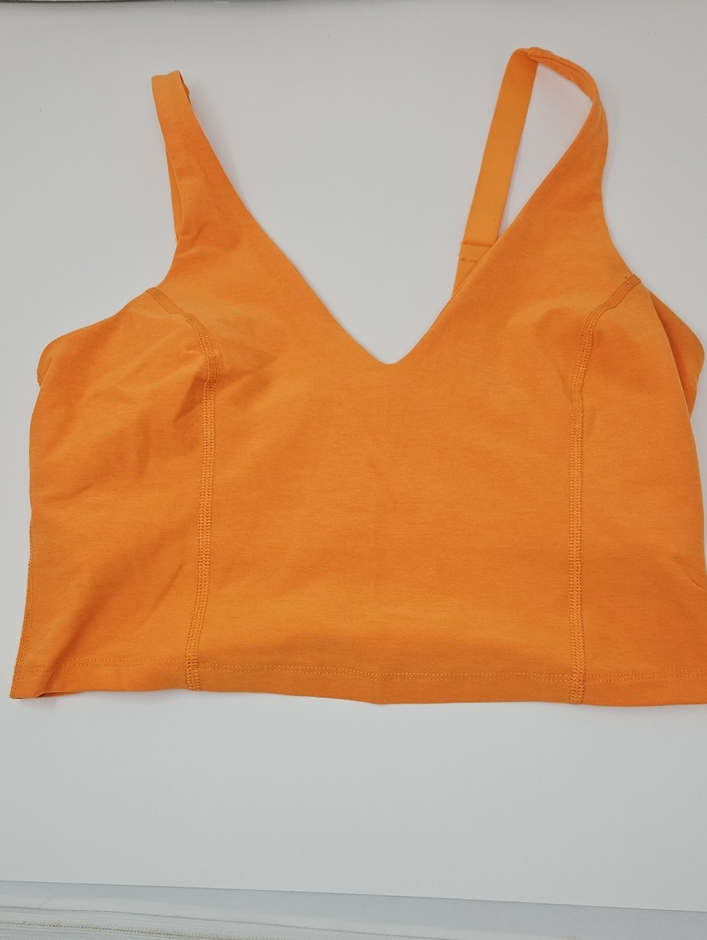 Beyond Yoga Orange V-Neck Women's Tank Top Size M
